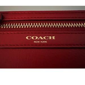 Red Coach wristlet